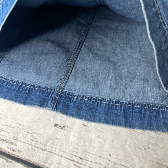 Lauren Ralph Lauren A-Line Denim Skirt Size 8P - Picture 6 of 9